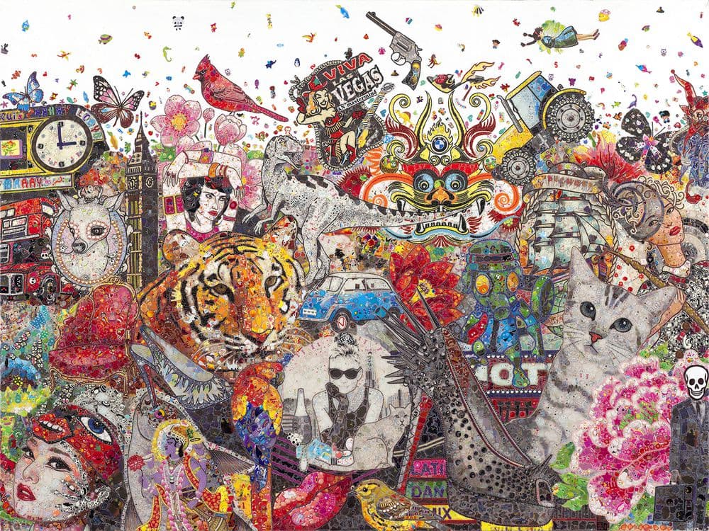 Mixed media on canvas 4