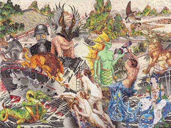 Mixed media on canvas 6